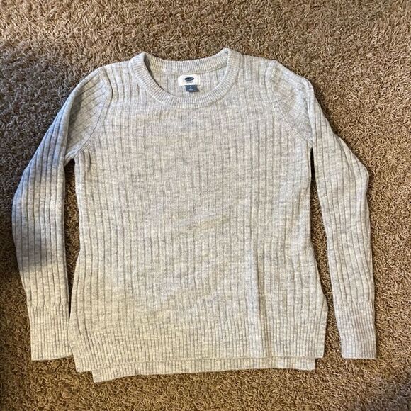 Old Navy light gray sweater size S - Picture 2 of 4